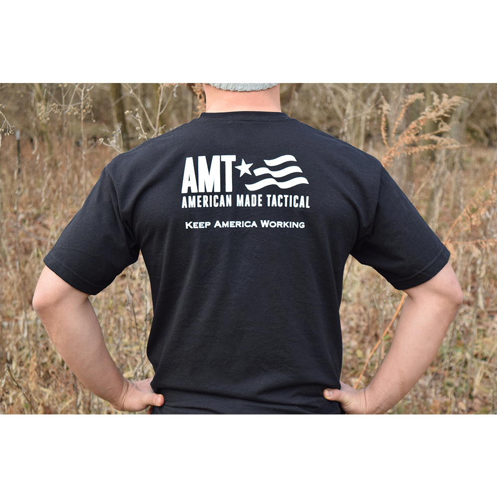 American made tactical black t shirt