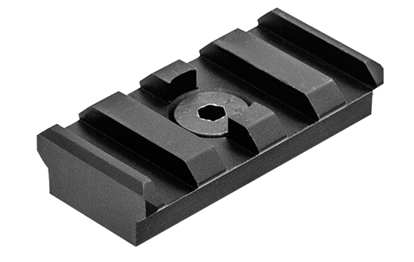 4 slot picatinny rail section black